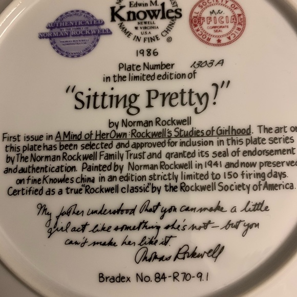 Set of 2 Edward Knowles collector plates - Picture 7 of 8